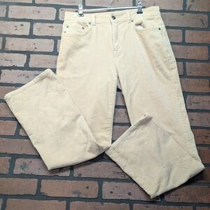 Ralph Lauren Lauren Jeans Co. Petite Tan Corduroy Straight Leg Pants 4P